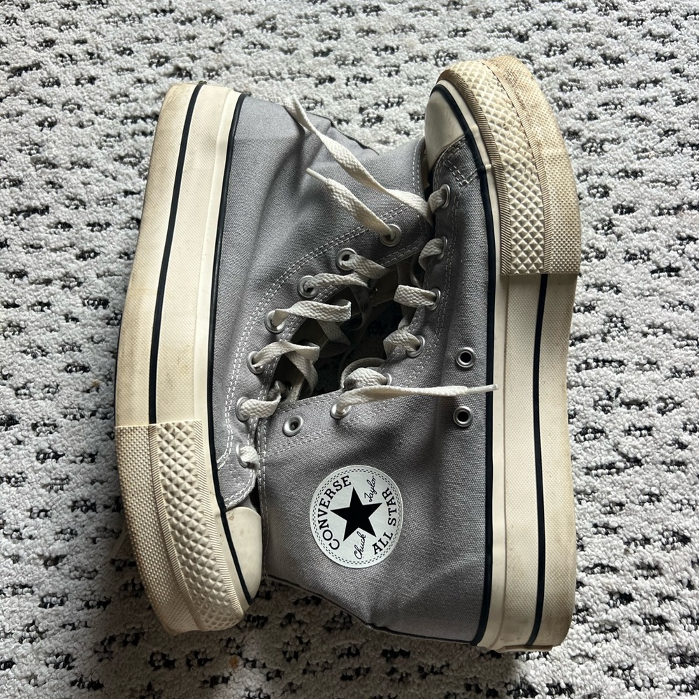 Converse Platform Gray High-Top Sneakers